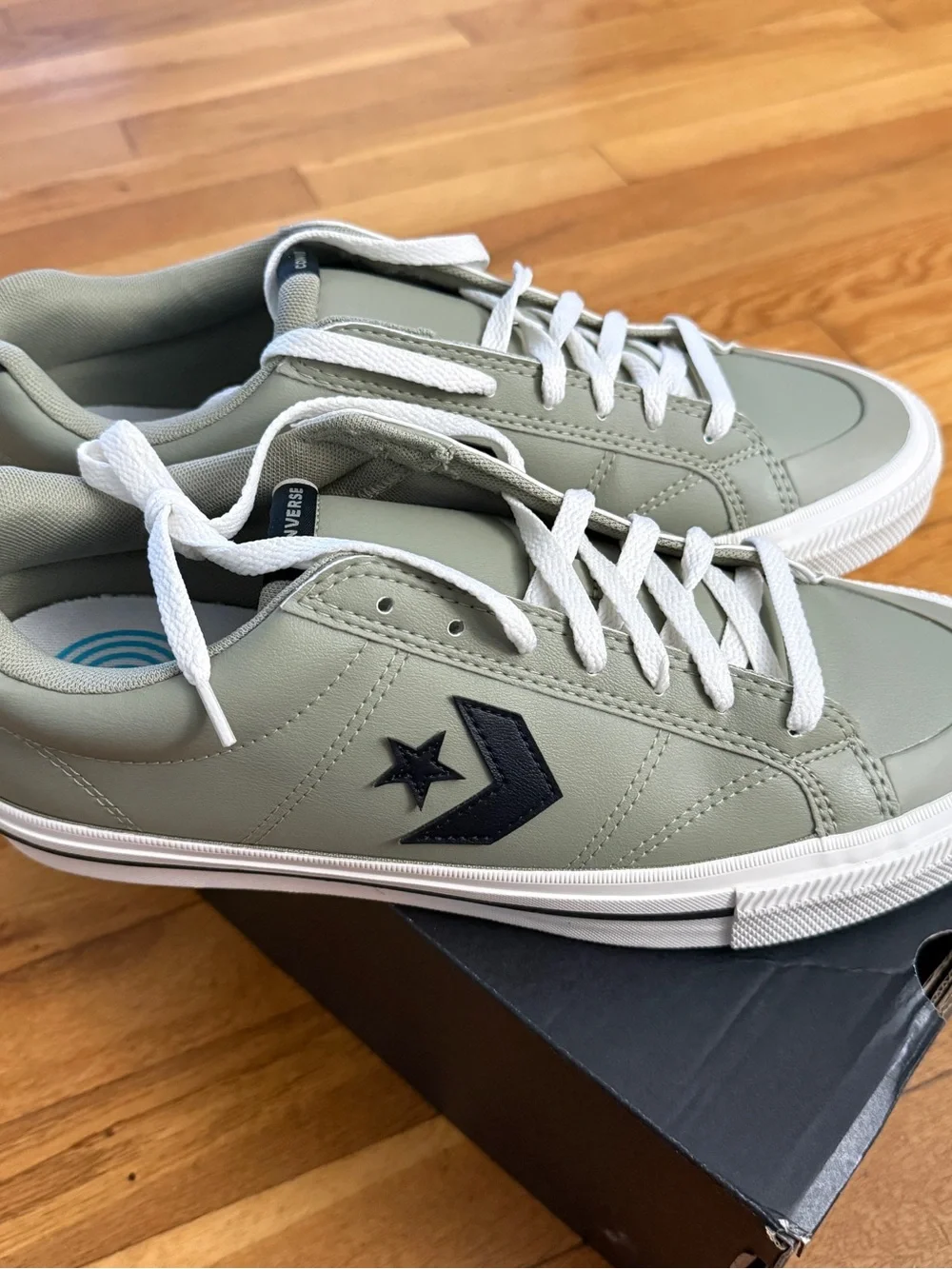 NEW Converse Sport Casual Ox Green Egret Shoes Sneakers Mens Size 11.5 A16366C